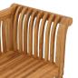 Preview: Gartenbank 127,5x52x80 cm Massivholz Teak