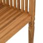 Preview: Gartenbank 127,5x52x80 cm Massivholz Teak