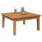 Preview: Gartentisch 60x60x30 cm Massivholz Teak