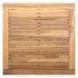 Preview: Gartentisch 60x60x30 cm Massivholz Teak