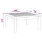 Preview: Gartentisch 60x60x30 cm Massivholz Teak