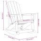 Preview: Adirondack Schaukelstuhl Schwarz 73.5x92x90 cm HDPE