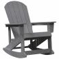 Preview: Adirondack Schaukelstuhl Hellgrau 73.5x92x90 cm HDPE