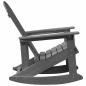 Preview: Adirondack Schaukelstuhl Hellgrau 73.5x92x90 cm HDPE