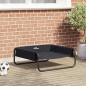 Preview: ARDEBO.de - Erhöhtes Hundebett Schwarz ML Oxford Stoff und Stahl