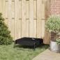 Preview: Erhöhtes Hundebett Schwarz ML Oxford Stoff und Stahl