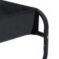 Preview: Erhöhtes Hundebett Schwarz ML Oxford Stoff und Stahl
