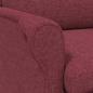 Preview: Moderner Sessel Weinrot Polyesterstoff mit Holzrahmen Mittel
