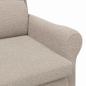 Preview: Ergonomischer Sessel Hellgrau Polyester, Holz Standard