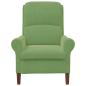Preview: Hellgrüner Sessel Hellgrün Stoff, Holz Standardgröße Sessel