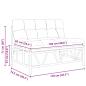 Preview: Gartenbank mit Kissen 110x80x71 cm Stahl