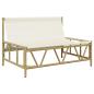 Preview: Gartenbank mit Kissen 110x80x71 cm Stahl
