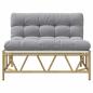 Preview: Gartenbank mit Kissen 110x80x71 cm Stahl