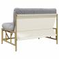 Preview: Gartenbank mit Kissen 110x80x71 cm Stahl