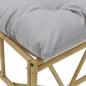Preview: Gartenbank mit Kissen 110x80x71 cm Stahl