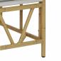 Preview: Gartenbank mit Kissen 110x80x71 cm Stahl