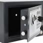 Preview: Elektronischer Digital Safe Dunkelgrau 23x17x17 cm Stahl