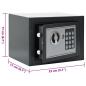 Preview: Elektronischer Digital Safe Dunkelgrau 23x17x17 cm Stahl