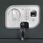 Preview: Elektronischer Digital Safe mit Fingerabdruckschloss 25x35x25 cm Stahl