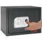 Preview: Elektronischer Digital Safe mit Fingerabdruckschloss 25x35x25 cm Stahl