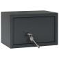 Preview: Safe Box mit Schlüssel Schloss Dunkelgrau 20x31x20 cm Stahl
