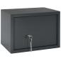 Preview: Safe Box mit Schlüsselschloss Dunkelgrau 25x35x25 cm Stahl