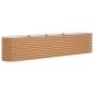 Preview: Garten Hochbeet Holzoptik Galvanisierter Stahl 400 x 80 x 81 cm