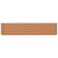 Preview: Garten Hochbeet Holzoptik Galvanisierter Stahl 400 x 80 x 81 cm