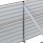 Preview: Garten Hochbeet Holzoptik Galvanisierter Stahl 400 x 80 x 81 cm