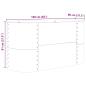 Preview: Hochbeet Braun mit Holzoptik 160x80x81 cm Stahl