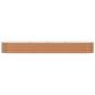 Preview: Hochbeet Braun mit Holz-Look 400x80x44 cm Stahl