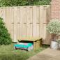 Preview: Garage für robotergestützten Rasenmäher 70x80x38 cm Impregniertes Holz Kiefer