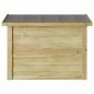 Preview: ARDEBO.de - Aufbewahrungsbox 44x80x57 cm imprägniertes Kiefernholz