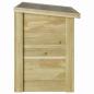 Preview: Aufbewahrungsbox mit Speicher Natur 80 x 44,5 x 57,5 cm