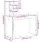 Preview: Weißer Schreibtisch Weiß MDF Kompakt Dekorative Intarsien
