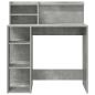 Preview: Schreibtisch mit Stauraum Beton grau 90x48x101.5 cm Holzwerkstoff
