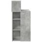 Preview: Schreibtisch mit Stauraum Beton grau 90x48x101.5 cm Holzwerkstoff