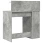 Preview: Schreibtisch mit Stauraum Beton grau 90x48x101.5 cm Holzwerkstoff