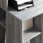 Preview: Tisch mit Stauraum Grau Sonoma 90x48x101,5 cm Holzwerkstoff