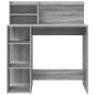 Preview: Tisch mit Stauraum Grau Sonoma 90x48x101,5 cm Holzwerkstoff