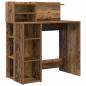 Preview: Tisch mit Stauraum Alte Holz 90x48x101.5 cm Holzwerkstoff