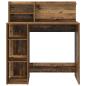 Preview: Tisch mit Stauraum Alte Holz 90x48x101.5 cm Holzwerkstoff