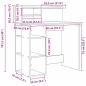 Preview: Schreibtisch mit Stauraum Artisan Eiche 90x48x101.5 cm Holzwerkstoff