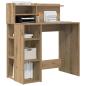 Preview: Schreibtisch mit Stauraum Artisan Eiche 90x48x101.5 cm Holzwerkstoff