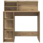 Preview: Schreibtisch mit Stauraum Artisan Eiche 90x48x101.5 cm Holzwerkstoff