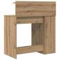 Preview: Schreibtisch mit Stauraum Artisan Eiche 90x48x101.5 cm Holzwerkstoff