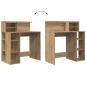 Preview: Schreibtisch mit Stauraum Artisan Eiche 90x48x101.5 cm Holzwerkstoff