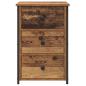 Preview: Alter Holztisch Alter Holz MDF, Spanplatte, Metall Mittel