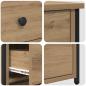Preview: Artisan Eiche Nachttische Artisan Eiche Holzwerkstoff Kompakt