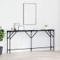 Preview: ARDEBO.de - Konsolentisch Schwarz Eiche 180x23x75 cm Engineered Wood